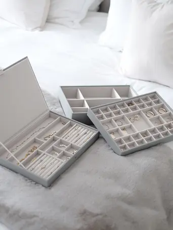 Pebble Grey Supersize Jewellery Box