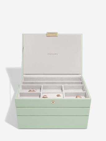Sage Green Classic Jewellery Box Set of 3
