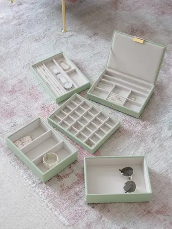 Sage Green Classic Jewellery Box Set of 5