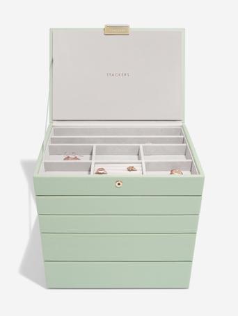 Sage Green Classic Jewellery Box Set of 5