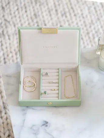 Sage Green Mini Jewellery Box Lid