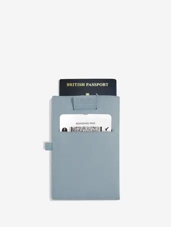 Dusky Blue Passport Sleeve