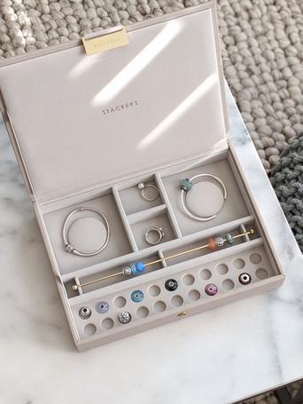 Taupe Classic Bracelet Jewellery Box Lid