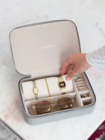 Pebble Grey Jewellery & Accessories Box