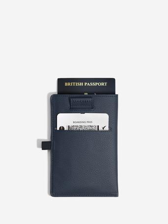 Navy Blue Passport Sleeve