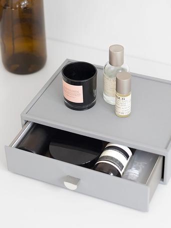 Pebble Grey Makeup Organiser Drawer