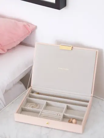 Blush & Champagne Gold Classic Jewellery Box Lid