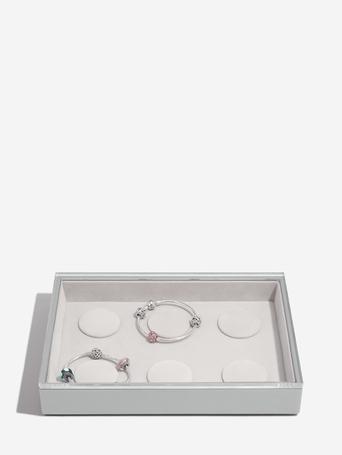 Szkatułka na bransoletki charms Stackers classic kamienna szarość z pokrywką