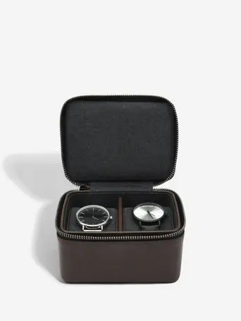 Brown Large Zipped Watch Box