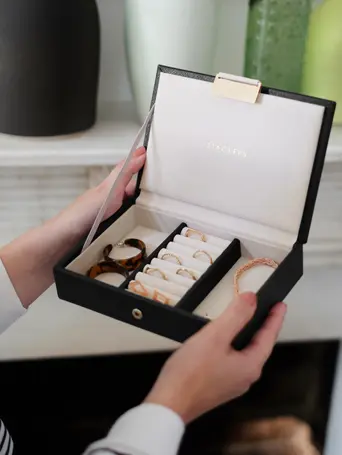 Black Mini Jewellery Box Lid