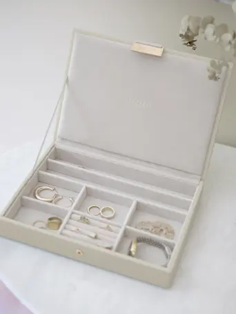 Oatmeal Classic Jewellery Box Lid