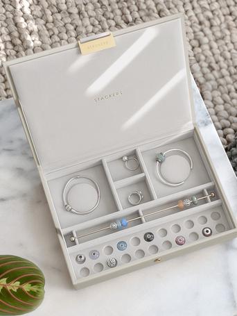 Oatmeal Classic Bracelet Jewellery Box Lid