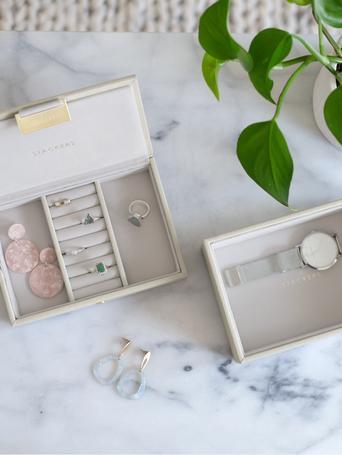 Oatmeal Mini Jewellery Box Set of 2