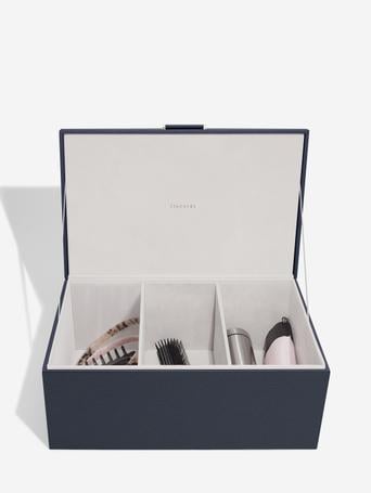 Navy & Gold Medium Storage Box