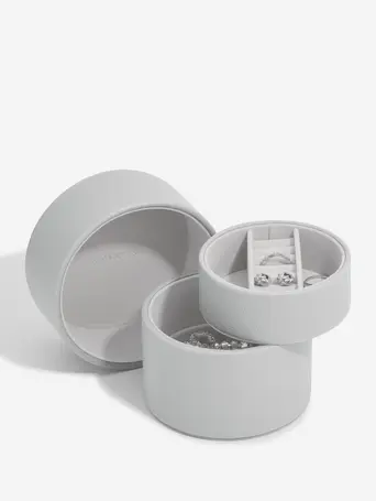 Pudełko na biżuterię Stackers Pebble Pod kamienna szarość podwójne