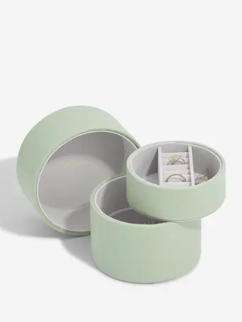 Sage Green Bedside Jewellery Box Pod