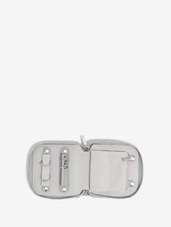 Szürke Pebble Patentos mini utazó ékszertartó