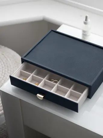 Navy Pebble Classic Trinket Drawer Layer