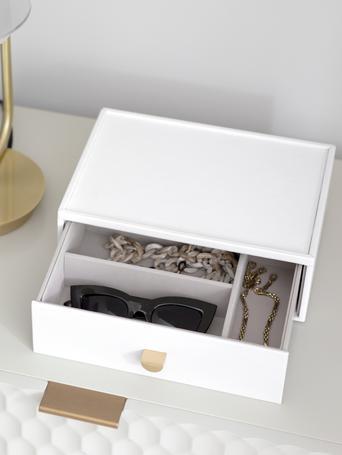 Pebble White Classic Accessory Drawer Layer