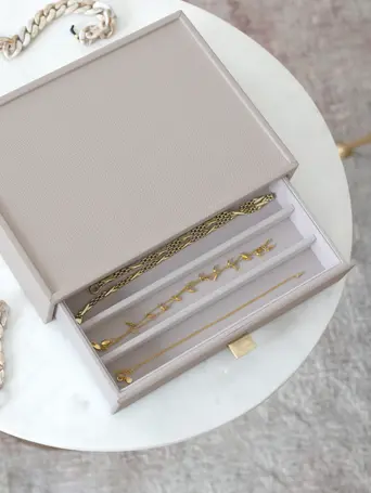 Taupe Classic Necklace Drawer Layer