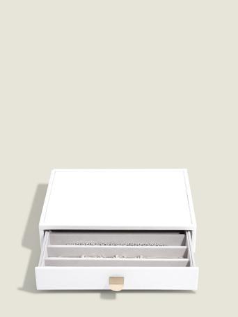 Pebble White Classic Necklace Drawer Layer