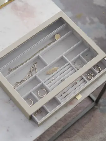 Oatmeal Supersize Jewellery Box Display Drawer