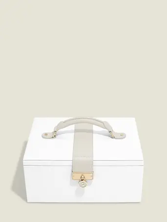 Pebble White Luxury Classic Jewellery Box