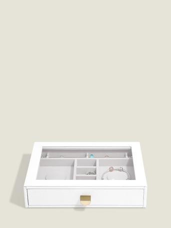 Pebble White Classic Bracelet Display Drawer