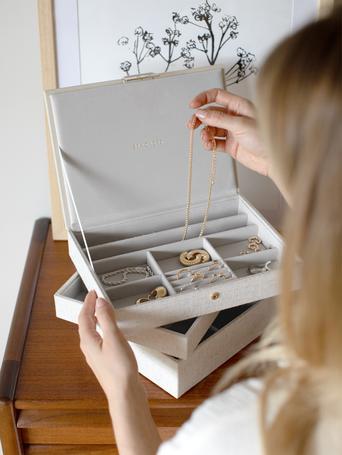 Oatmeal & Linen Classic Jewellery Box Set of 3