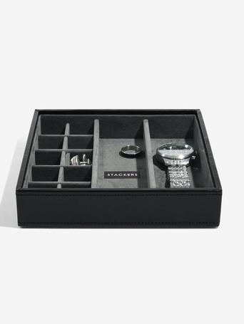 STACKER MEN LARGE BLACK / GREY CUFFLINK