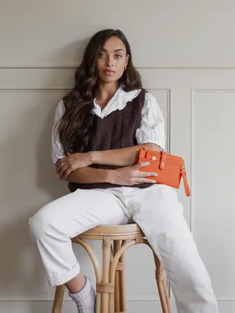 Orange Large Purse