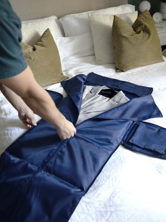 Navy Weekend Suit Bag - Stiff Zip