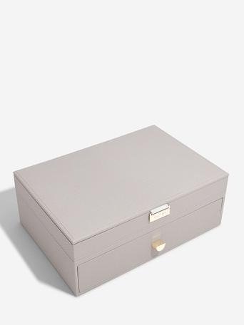 Taupe Supersize Jewellery Box 1-Drawer Set