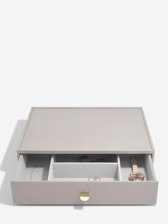Taupe Supersize Jewellery Box 1-Drawer Set