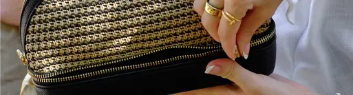 Raffia Cosmetic Bag