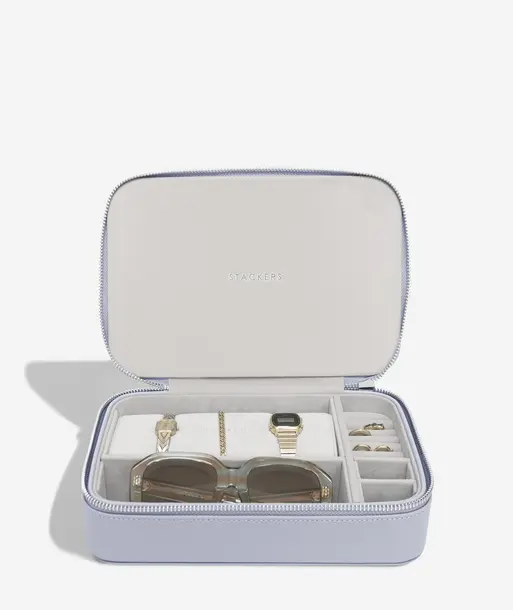 Lavender Zipped Jewellery & Accessories Box