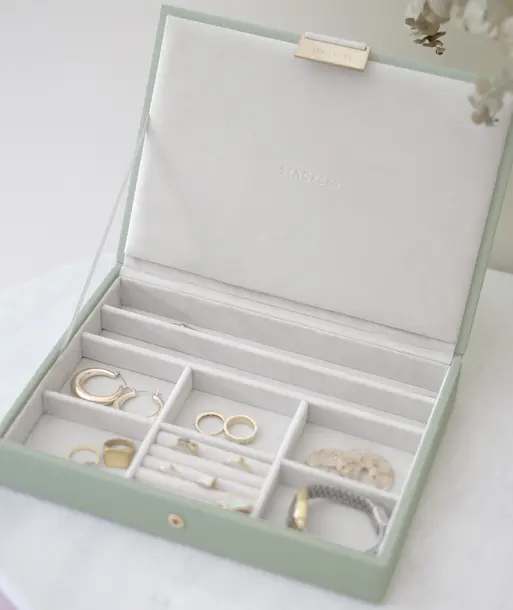 Sage Green Classic Jewellery Box Lid