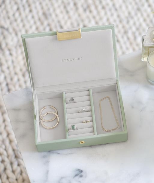 Sage Green Mini Jewellery Box Lid