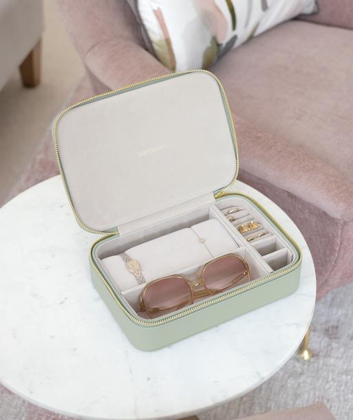 Sage Green Jewellery & Accessories Box