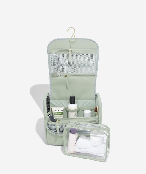 Sage Green Hanging Washbag