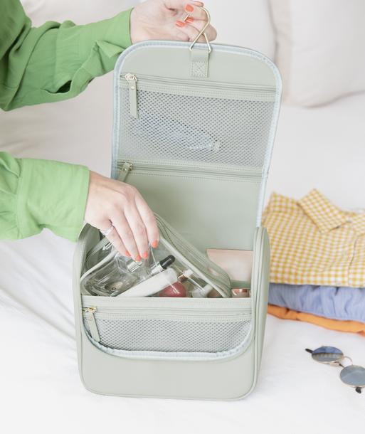 Sage Green Hanging Washbag