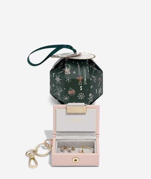 Blush Pink Nano Jewellery Box Keyring Bauble