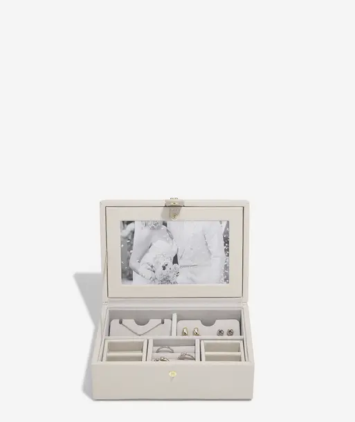 Oatmeal Luxury Photo Jewellery Box