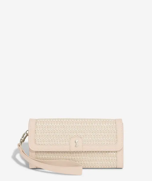 Blush Raffia Purse