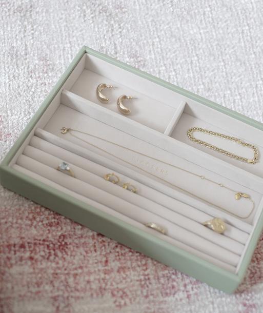 Sage Green Classic Ring & Bracelet Layer