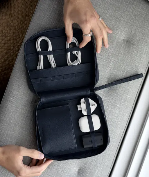 Navy Blue Cable Tidy