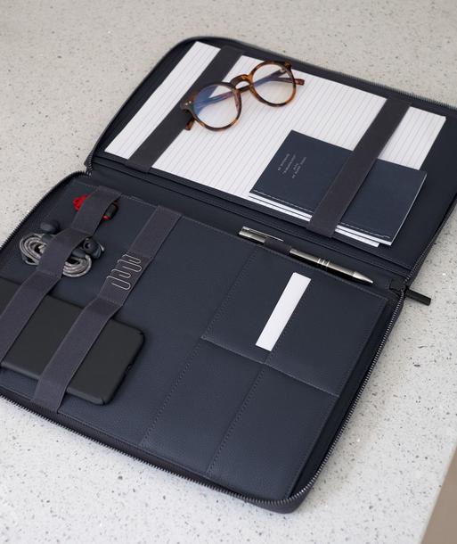 Navy Blue A4 Document Folder