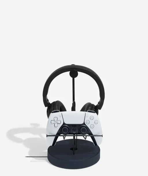 Navy Gaming Controller & Headphone Stand
