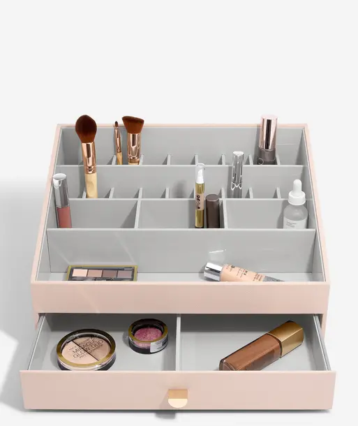 Blush Pink Supersize Makeup Organiser