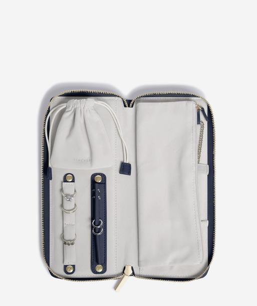 Navy Blue Jewellery Roll
